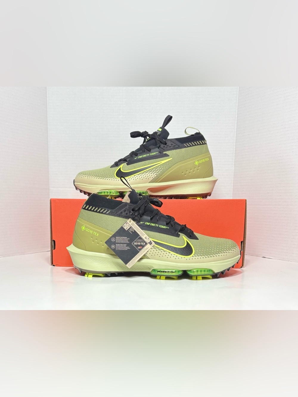 Nike Infinity Tour 2 GORE-TEX Camo Green Men's Waterproof Golf Shoes FV4897-300